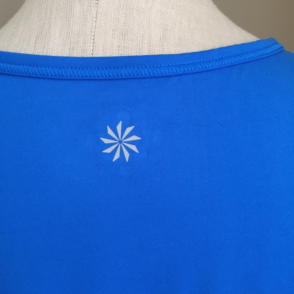Athleta Blue long sleeve workout top shirt M - Picture 8 of 13